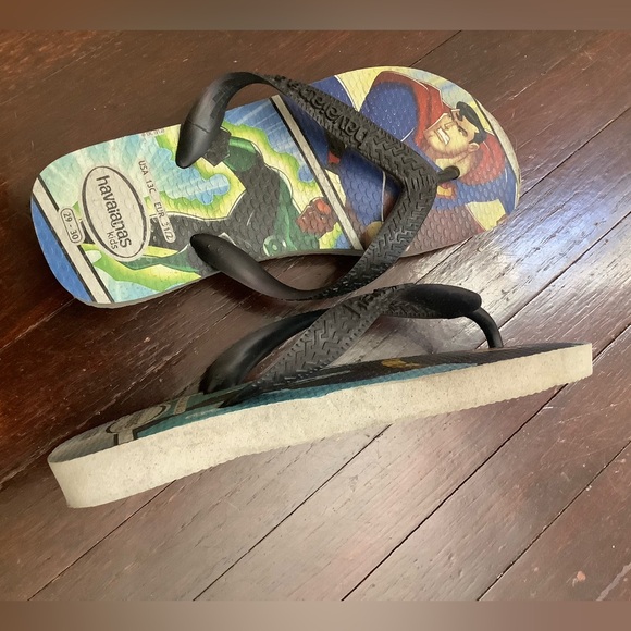 Havaianas & DC Comics collaboration kids flip flops size 13. Limited Edition - Picture 2 of 3